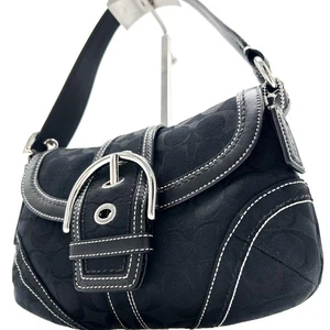 Level COACH Shoulder Bag Shoulder Carry Signature Soho 10296 - Picture 1 of 11