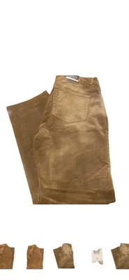 NWT Women’s CHAPS deep camel color slimming fit corduroy pants 12 preppy holiday - Image 1 of 4