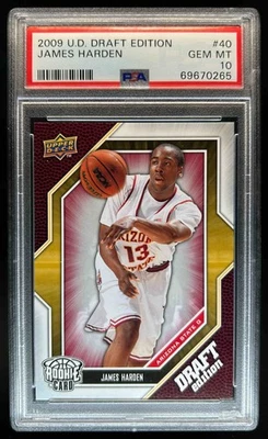 James Harden Rookie RC #40 PSA 10 2009-10 Upper Deck Draft Edition Foto 1 de 2