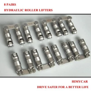 RETROFIT HYDRAULIC ROLLER VALVE LIFTERS &TAPPETS FOR SBC GM/CHEVY 262-400 ALL - Picture 1 of 8