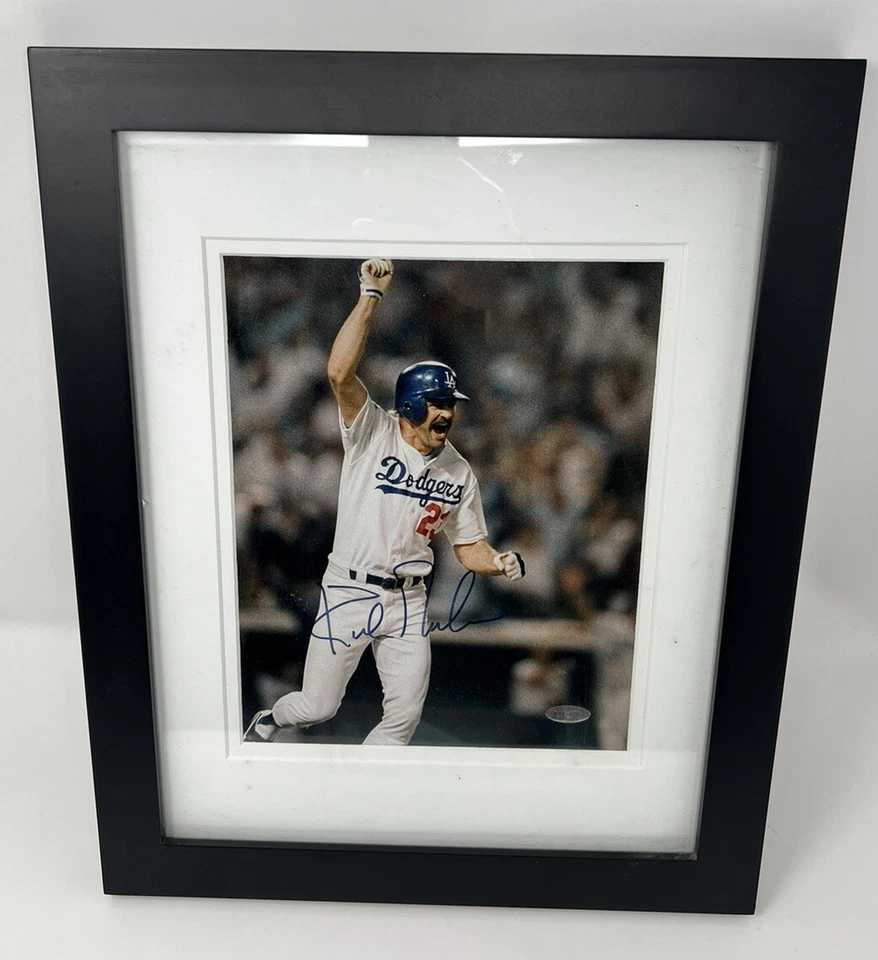 Kirk Gibson Firmado Dodgers Serie Mundial 1988 jonrón 8x10 Foto Enmarcada Steiner Foto 1 de 4