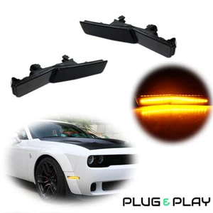 Front Side Marker Lamps X2 For 18-22 Dodge Challenger SRT Widebody RT 68319391AA - Picture 1 of 12