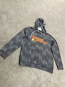 Under Armour Ferris State Bulldogs Hockey Gray Adult Size S Hooded Sweatshirt - Picture 1 of 3