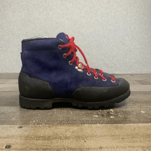 Galibier Womens Size 6 Mountaineering Boots Blue Black Suede Outdoor Hiking - Picture 1 of 10
