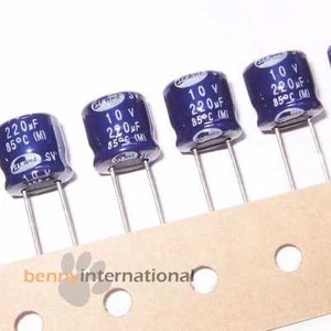 10x 220uf 10V 85°C ELECTROLYTIC CAPACITORS Short (10 Pack)  - Bild 1 von 1