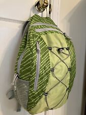 Eddie Bauer Green/Gray Backpack Packable Light Weight Student Or Hiker Use NICE!