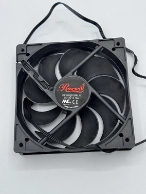 Rosewill DF1202512SELN 120mm x 25mm 12V Black Case Fan 3-Pin or Molex  Ξ - Image 1 of 3