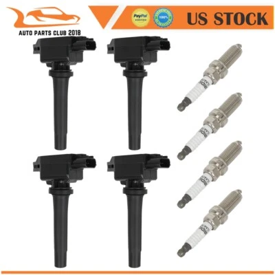 4* Bobinas de encendido y 4* bujías para Mazda 3 para Mazda 6 Sport CX-5 CX-9 2,5 L Foto 1 de 4