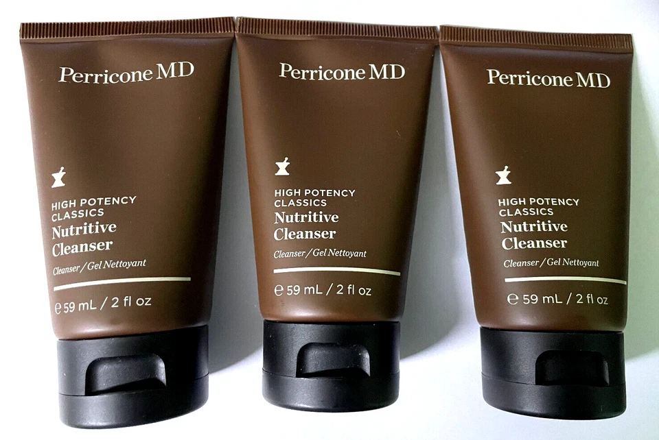 3 X PERRICONE MD HIGH POTENTY CLASSICS NUTRITIVE CLEANSER / GEL JE 59ML NEU