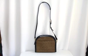 Eric Javits Straw Leather Trimmed Dome Crossbody Bag. RARE Limited Edition - Picture 1 of 13