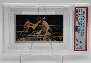 1978 Amada Kings Andre The Giant / Antonio Inoki Menko - Flying Kick PSA 6 EX-MT - Picture 1 of 2