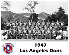 NFL AAFC  1947 Los Angeles Dons Team Picture Black & White 8 X 10 Photo Picture