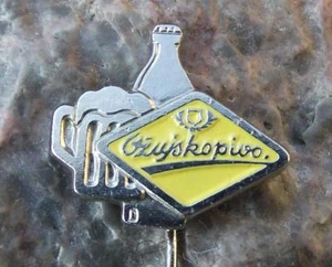 Antique Ozujsko Pivo Croatia Lager Beer Brewery Zuja Advertising Pin Badge - Picture 1 of 6