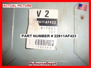 2002,IMPREZA,ECM,ENGINE COMPUTER,2.0L,MT.22611AF423,11200-7065 - Picture 1 of 5