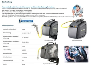 Tragbarer Kompressor mit Automatik Schlauchtrommel mit 7m Schlauch... MEGA GEIL - Bild 1 von 7