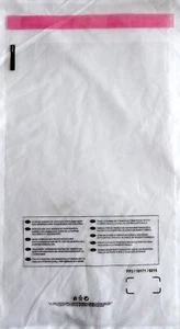 7x8" Clear Polybags Amazon FBA Self Seal Language Suffocation Warning Poly Bags - Picture 1 of 8