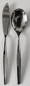 Gorham REGATTA Stainless Steel MASTER BUTTER + SUGAR SPOON Glossy USA Flatware - Picture 1 of 2