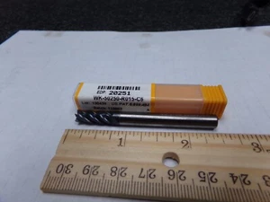 Dura-Mill 1/4" 5 Flute Carbide Endmill 1/4" Shank WK-50250-R015-CS (CH) - Picture 1 of 4