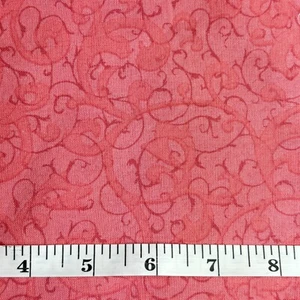 Tela remolino rosa 62" x 26" yarda pieza Stephanie Marrott Wilmington coser edredón artesanal - Imagen 1 de 4