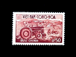 VIETNAM Stamp - 1961 Tractor & Plow Agriculture Sn 150 Mint OG LH r25 - Picture 1 of 2