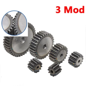 3 Modul Steel Spur Gears Pinion Gear Thick 30mm 10-100 Teeth For 3D CNC - Picture 1 of 6