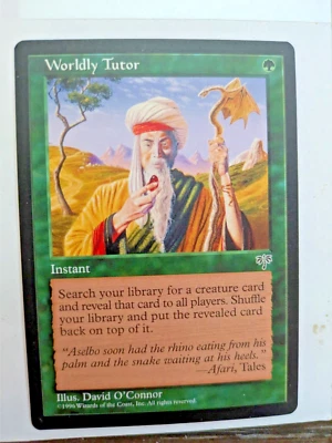 Wordly Tutor Mirage MTG NM - Image 1 of 4