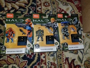 NEW 2020 Mega Construx Halo Infinite ELITE ULTRA Series 12 Lot of 3 Recon Sniper - Picture 1 of 9