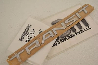 Ford Transit 2015-2019 emblema de puerta delantera o trasera placa de identificación cromada 14" nuevo OEM Foto 1 de 2