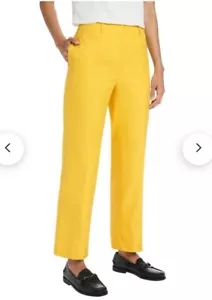 David Lawrence Wide Leg Pant In Stunning Yellow Size 12 Spring Work Pants - Picture 1 of 15