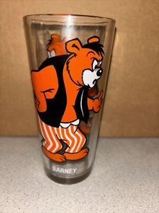 Pepsi Vintage Collectible 1975 Barney Bear Glass Cup Tumbler 6-1/4" MGM Inc - Picture 1 of 6