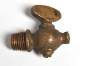 VINTAGE OTTONE PETCOCK VALVOLA VAPORE RUBINETTO STEAMPUNK #7 - Foto 1 di 5