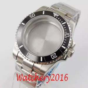 40mm Watch Case Fit Miyota 8215 NH35 ETA2824 PT5000 DG2813 3804 Sapphire Glass - Picture 1 of 9
