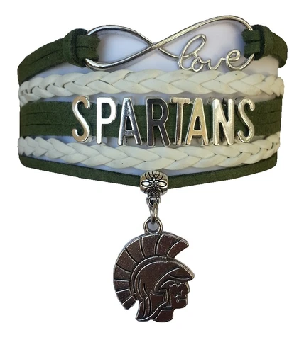 Michigan State Spartans College Infinity Bracelet Jewelry Apparel Cover