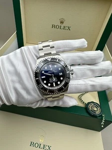 Rolex Sea-Dweller Deepsea Deep Blue James Cameron 2023 136660 Box And Papers - Picture 1 of 11