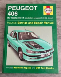 For Peugeot - 406 Petrol & Diesel 1999-2002 Service & Repair Manual 3982 Haynes - Picture 1 of 2