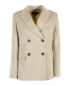 NWT Isabel Marant Étoile Daleyo Double-Breasted Corduroy Blazer Cream 36 - Picture 1 of 12