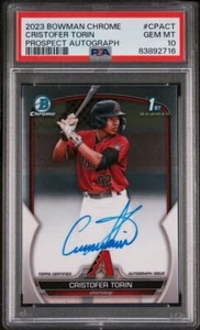 CRISTOFER TORIN - PSA 10 - AUTO - 2023 1st Bowman Chrome #CPACT - Diamondbacks - Picture 1 of 2