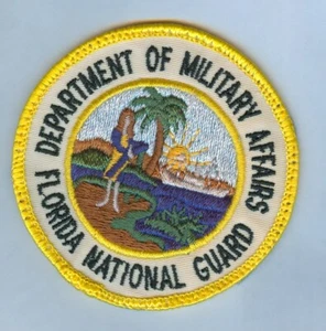FLORIDA NATIONAL GUARD DEPARTMENT OF MILITARY AFFAIRS JACKET / POCKET PATCH - Picture 1 of 1