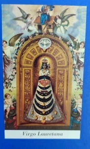  SANTINO  VIRGO LAURETANA CON PREGHIERA  - Foto 1 di 2