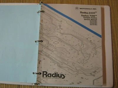 Motorola P200 UHF Radio Service Manual & Operators Manual & Sales Brochures  - Image 1 of 4