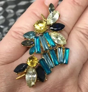 Anillo de Cóctel Erickson Beamon Cristal Tono Oro Joyería Multicolor 7 - Imagen 1 de 7