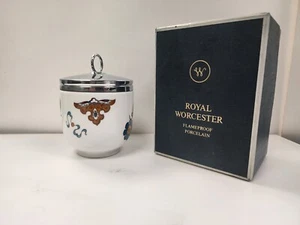 Vintage Rare ROYAL WORCESTER Porcelain (Neo-Deco) Egg Coddler - Picture 1 of 15