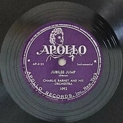 Charlie Barnet: Jubilee Jump / Deep Purple: Apollo Records 1948 (Jazz) - Image 1 of 4