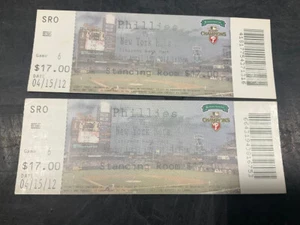 PHILLIES 2012 TICKET STUB 4/15/12 VS METS - Picture 1 of 1