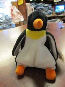 MWMT Waddle Penguin TY original beanie baby RETIRED PVC pellets 1995 - Picture 1 of 1