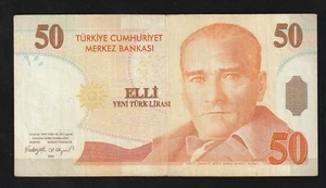 Türkei, 50 neue türkische Lira, YTL, 2005, P-220, Banknote, Serie - B47 * - Bild 1 von 2