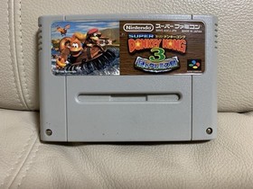 Famicom Donkey Kong Country 3 SNES Nintendo Game, Tested Working, Classic Japan