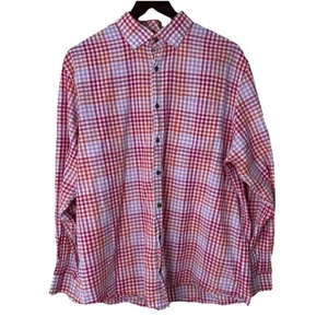 Johnnie O Shula Button Down Long Sleeve Shirt In Nantucket Gingham Men’s Sz XL - Picture 1 of 7