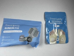 Treatmedy Bunion Fix Natürliche Ballenentlastung zu Hause mit Ballenärmeln Neu - Bild 1 von 5