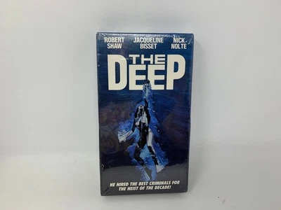 NEW The Deep 1988 VHS VCR Video Tape Movie Robert Shaw SEALED Foto 1 de 4
